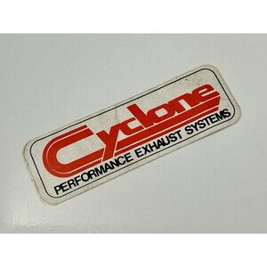 Original Vintage NOS Cyclone Exhaust Systems “rounded” Sticker